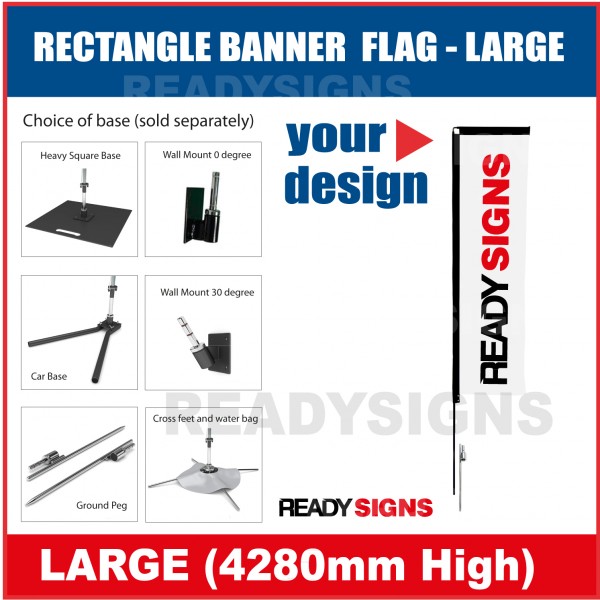 Banner Flag - Rectangle Banner - Large